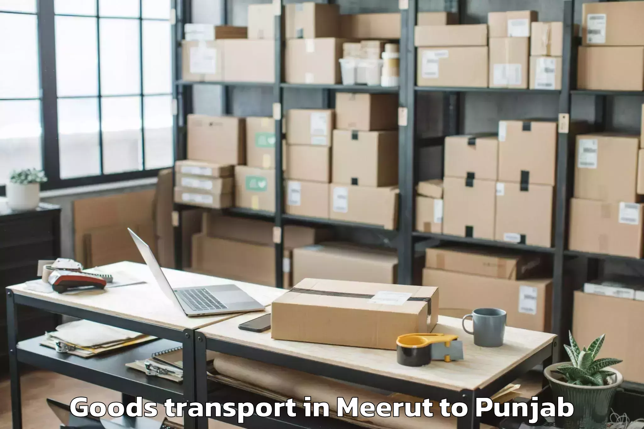 Easy Meerut to Central University Of Punjab B Goods Transport Booking